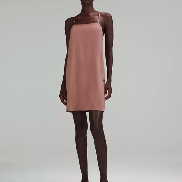 BNWOT Lululemon Lab Adjustable Thin Strap Dress in Twilight Mauve - Size 14 - Picture 1 of 9